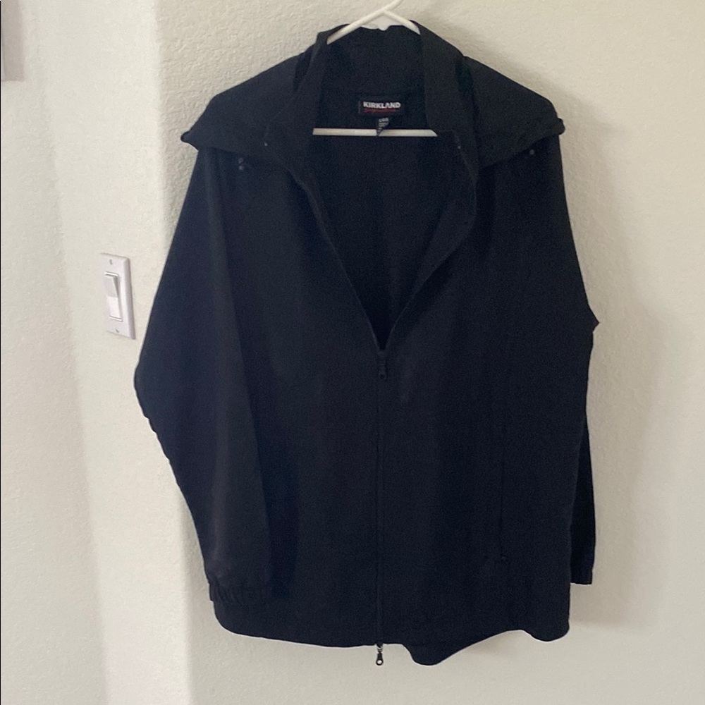 Kirkland Signature Black Jacket. Windbreaker